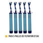 ⭐ Pack 5 pailles de filtration d'Eau